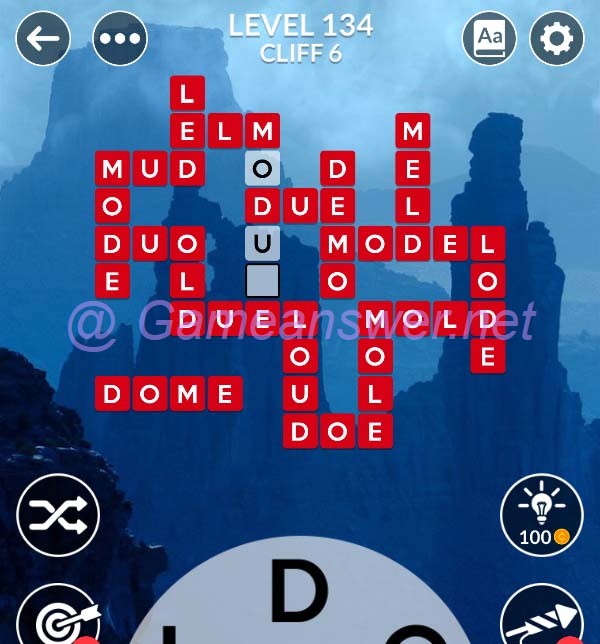Wordscapes Level 134 Answers [ + Bonus Words ] GameAnswer