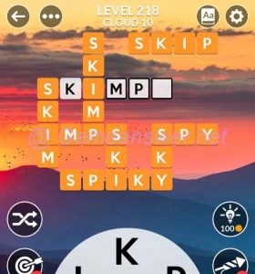 Wordscapes Level 218 Answers [ + Bonus Words ] - GameAnswer