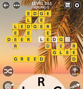 Wordscapes Level 261 Answers [ + Bonus Words ] - GameAnswer