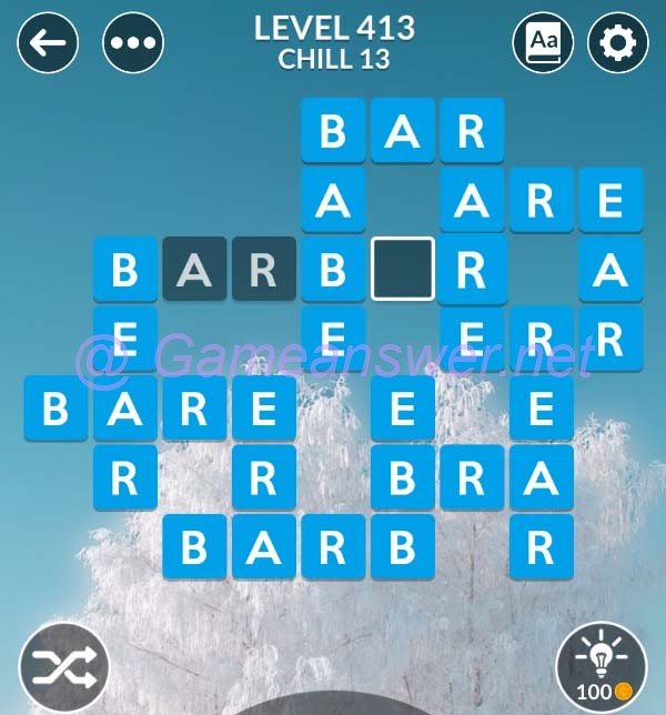 Wordscapes Level 413 Answers [ + Bonus Words ] - GameAnswer