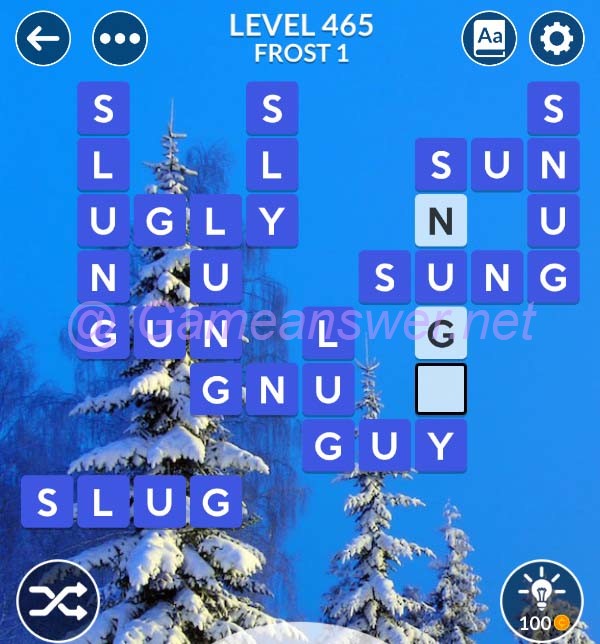 Wordscapes Level 465 Answers Bonus Words Gameanswer