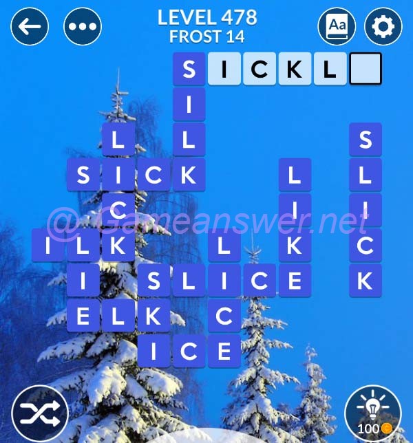 Wordscapes Level 478 Answers Bonus Words Gameanswer