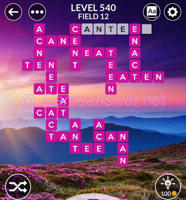 Wordscapes Level 540