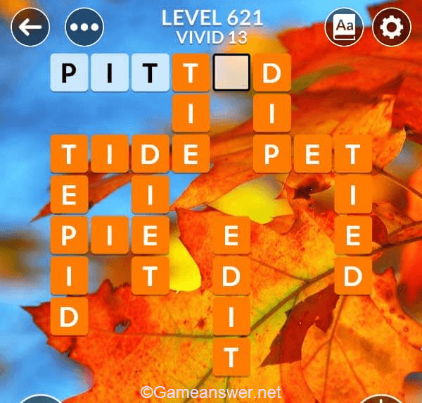 Wordscapes Level 621 Answers [ + Bonus Words ] - GameAnswer