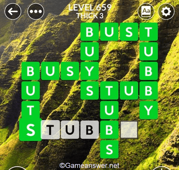 Wordscapes Level 659