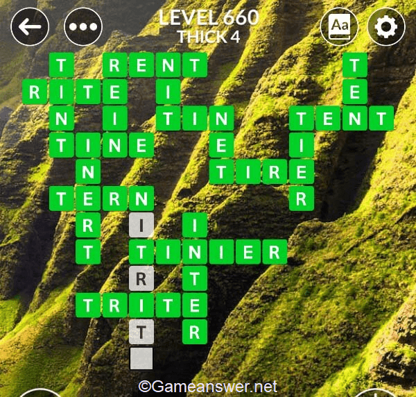 Wordscapes Level 660