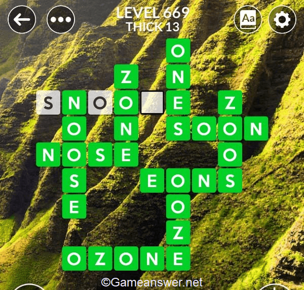 Wordscapes Level 669