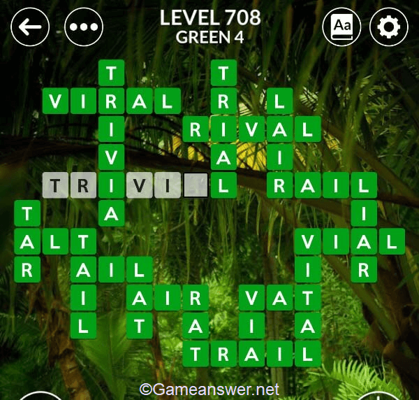 Wordscapes Level 708