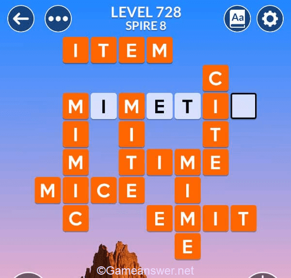 Wordscapes Level 728