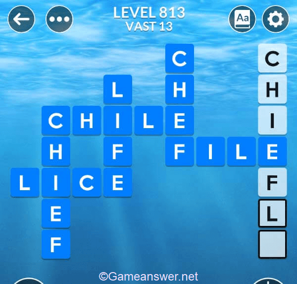 Wordscapes Level 813 Answers [ + Bonus Words ] - GameAnswer