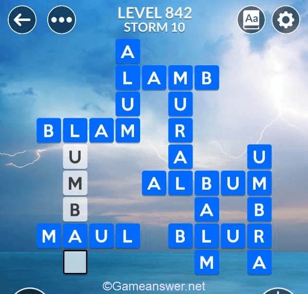 Wordscapes Level 842