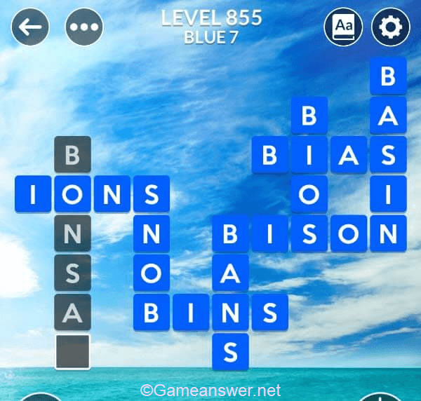 Wordscapes Level 855