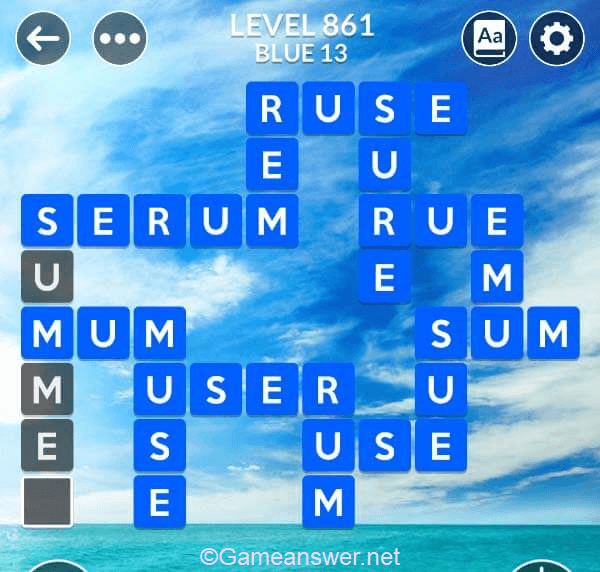 Wordscapes Level 861