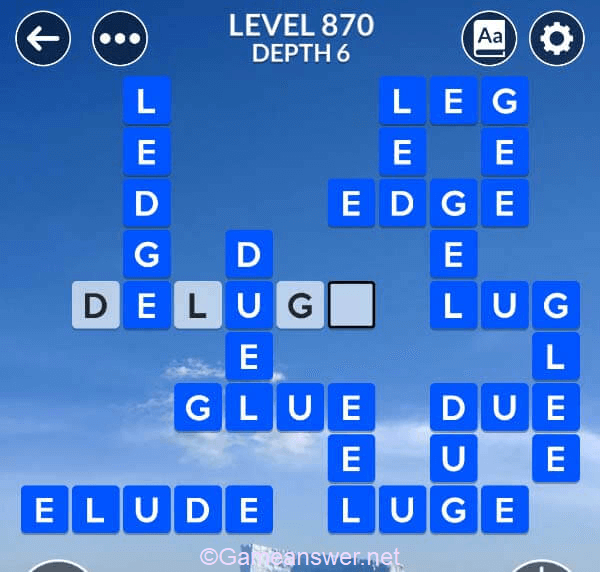 Wordscapes Level 870 Answers [ + Bonus Words ] - GameAnswer