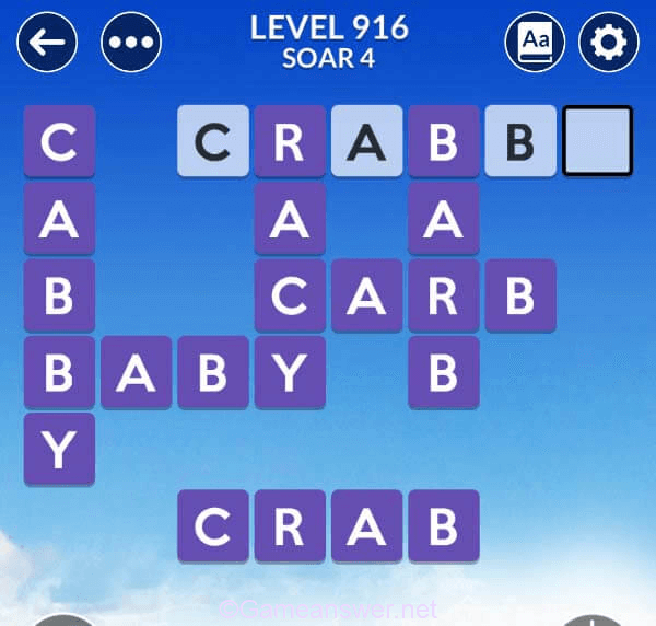 Wordscapes Level 916