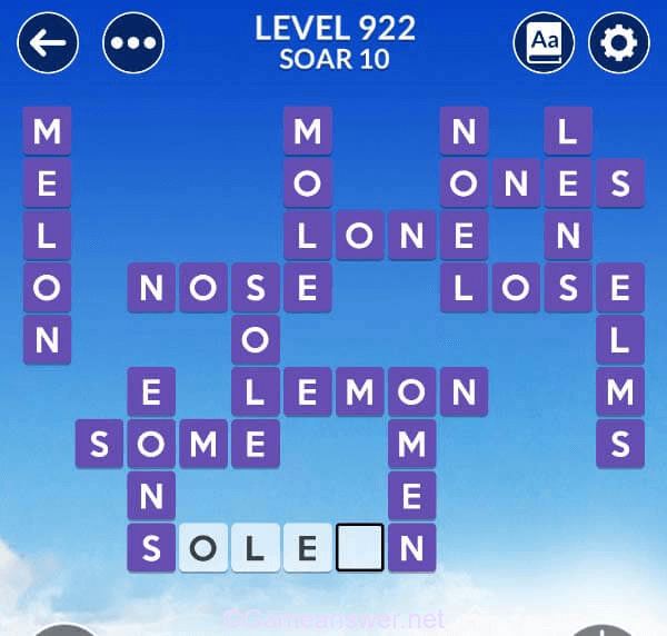 Wordscapes Level 922 Answers Bonus Words Gameanswer