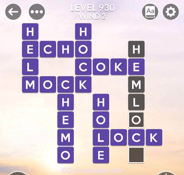 Wordscapes Level 930