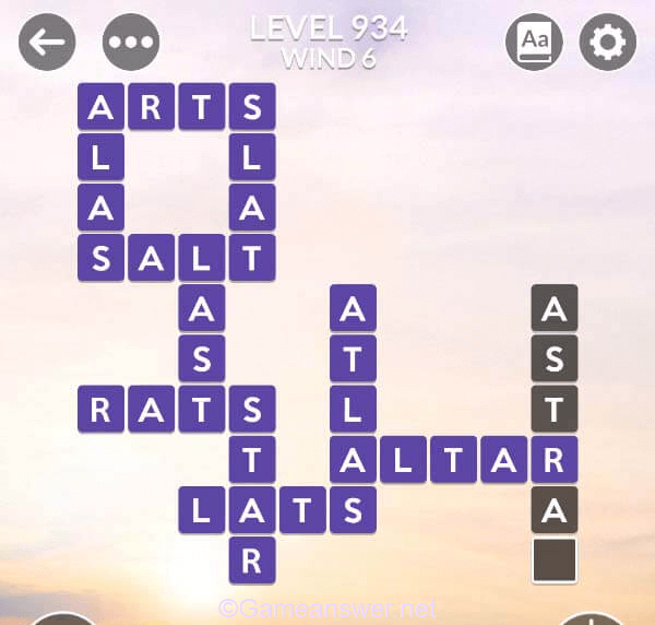 Wordscapes Level 934