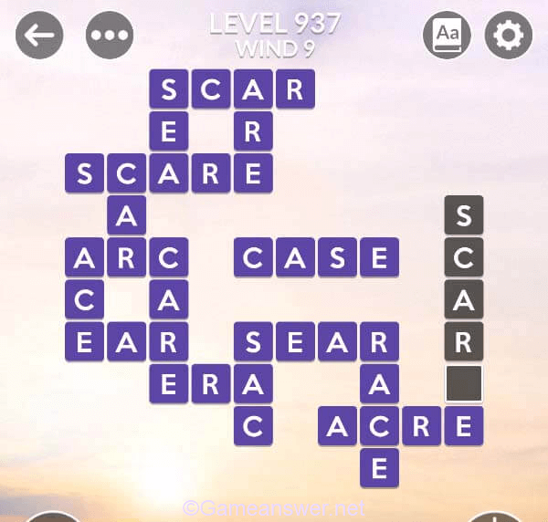 Wordscapes Level 937 Answers Bonus Words Gameanswer