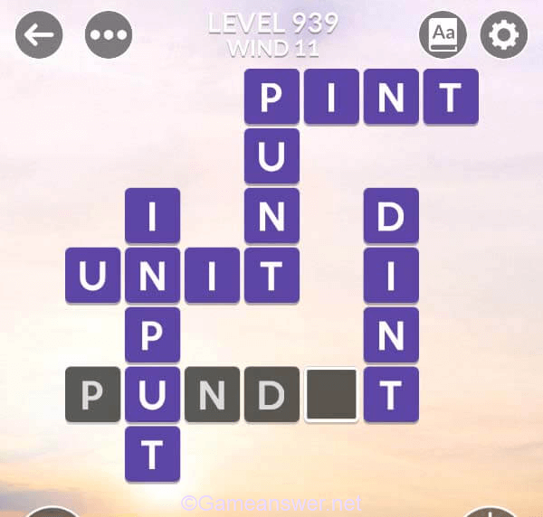 Wordscapes Level 939