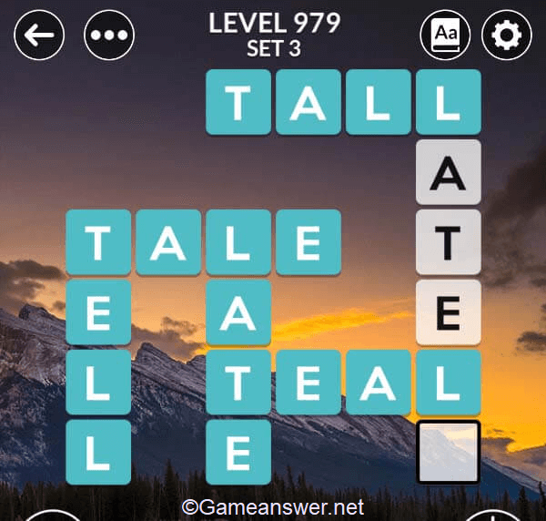 Wordscapes Level 979 Answers [ + Bonus Words ] GameAnswer