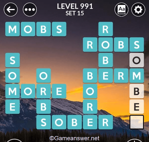 Wordscapes Level 991