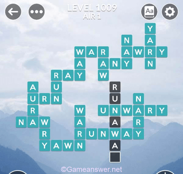 Wordscapes Level 1009