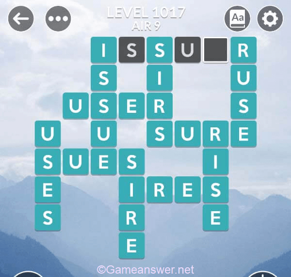 Wordscapes Level 1017