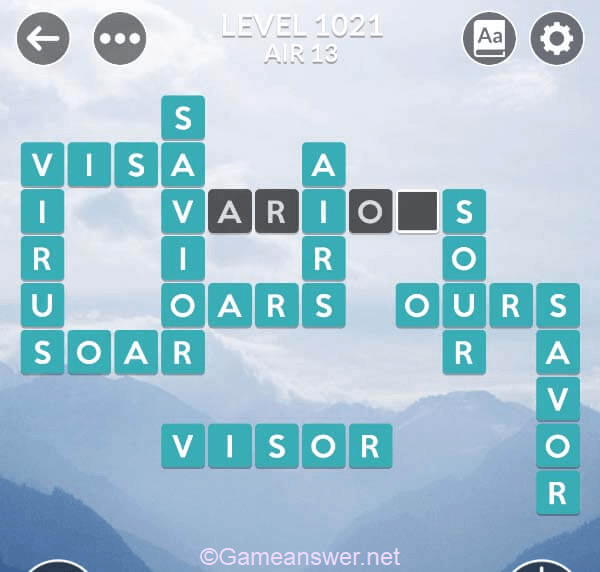 Wordscapes Level 1021