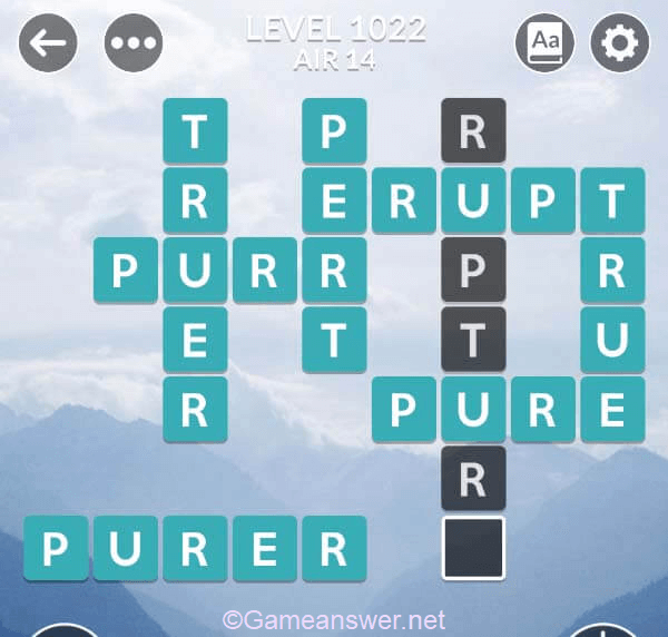 Wordscapes Level 1022