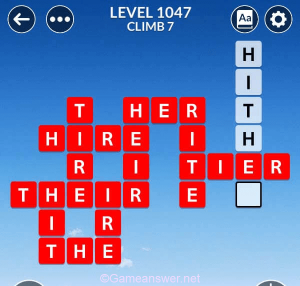 Wordscapes Level 1047