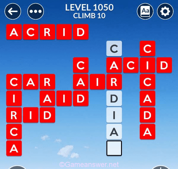 Wordscapes Level 1050