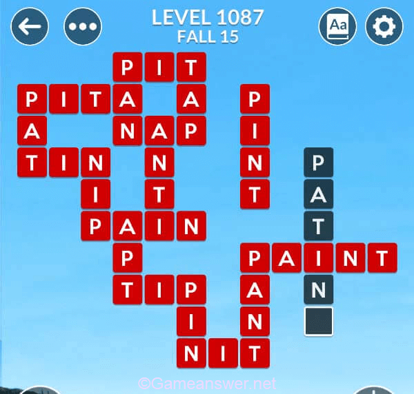 Wordscapes Level 1087