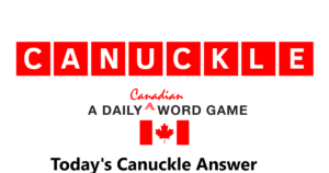 Canuckle Wordle November 24 2023 Answer