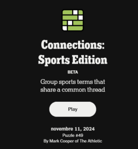 Connections: Sports Edition Hints And Answers February 11, 2025